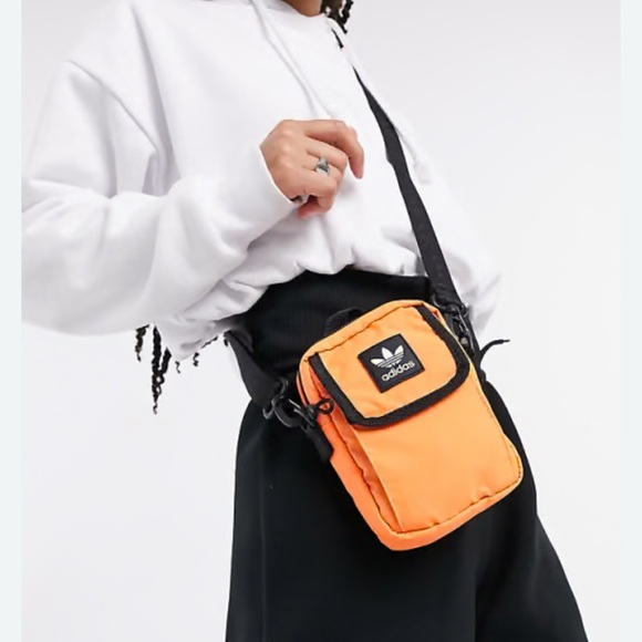 Adidas Orange Festival Belt or Crossbody Bag Sporty Style - Picture 1 of 6
